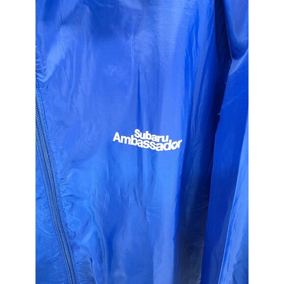 Elevate Mens Blue Long Sleeve Pockets Hooded Full Zip Windbreaker Jacket Sz XXL - Picture 3 of 7